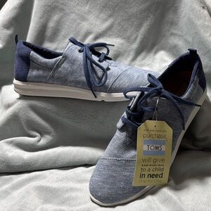 Toms Blue and White Women's Sneakers